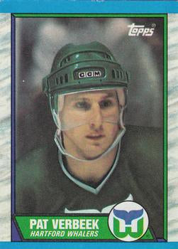 #32 Pat Verbeek - Hartford Whalers - 1989-90 Topps Hockey
