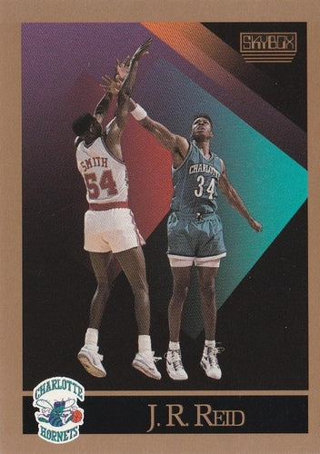 #32 J.R. Reid - Charlotte Hornets - 1990-91 SkyBox Basketball