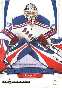 #32 Henrik Lundqvist - New York Rangers - 2007-08 Fleer Hot Prospects Hockey
