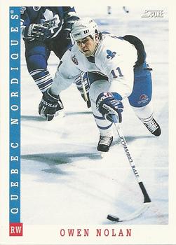 #32 Owen Nolan - Quebec Nordiques - 1993-94 Score Canadian Hockey