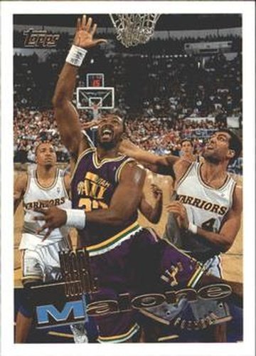 #32 Karl Malone - Utah Jazz - 1995-96 Topps Basketball