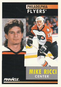 #32 Mike Ricci - Philadelphia Flyers - 1991-92 Pinnacle Hockey