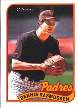 #32 Dennis Rasmussen - San Diego Padres - 1989 O-Pee-Chee Baseball