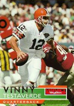 #32 Vinny Testaverde - Cleveland Browns - 1995 SkyBox Impact Football