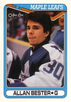 #32 Allan Bester - Toronto Maple Leafs - 1990-91 O-Pee-Chee Hockey