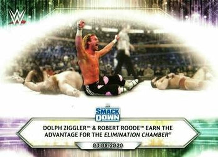 #32 Dolph Ziggler & Robert Roode Earn the Advantage for the Elimination Chamber - 2021 Topps WWE Wrestling