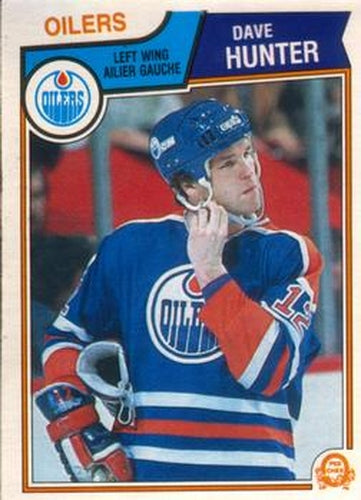 #32 Dave Hunter - Edmonton Oilers - 1983-84 O-Pee-Chee Hockey