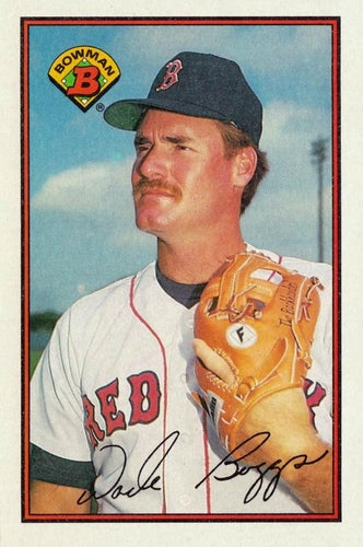 #32 Wade Boggs - Boston Red Sox - 1989 Bowman Baseball