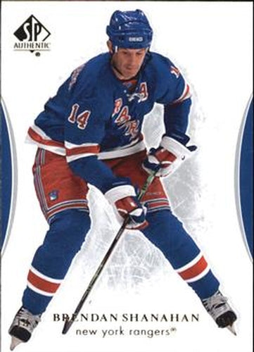 #32 Brendan Shanahan - New York Rangers - 2007-08 SP Authentic Hockey