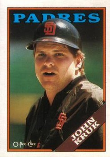 #32 John Kruk - San Diego Padres - 1988 O-Pee-Chee Baseball