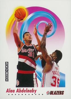 #232 Alaa Abdelnaby - Portland Trail Blazers - 1991-92 SkyBox Basketball