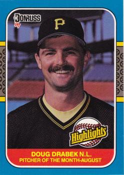 #32 Doug Drabek - Pittsburgh Pirates - 1987 Donruss Highlights Baseball