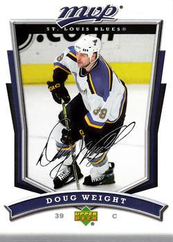 #32 Doug Weight - St. Louis Blues - 2007-08 Upper Deck MVP Hockey