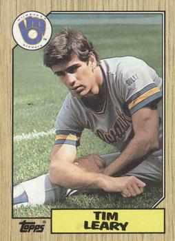 #32 Tim Leary - Milwaukee Brewers - 1987 Topps Baseball