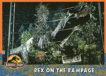 #32 Rex on the Rampage - 1993 Topps Jurassic Park