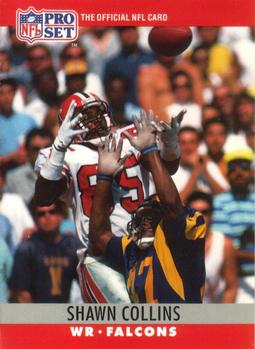 #32 Shawn Collins - Atlanta Falcons - 1990 Pro Set Football