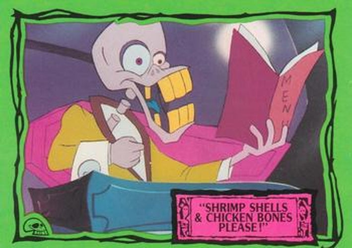 #32 "Shrimp Shells & Chicken Bones Please!" - 1990 Dart Beetlejuice