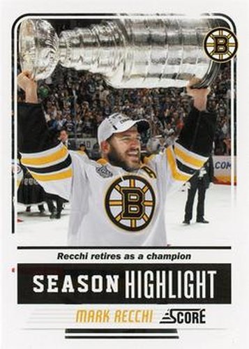 #32 Mark Recchi - Boston Bruins - 2011-12 Score Hockey