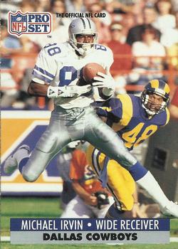 #132 Michael Irvin - Dallas Cowboys - 1991 Pro Set Football