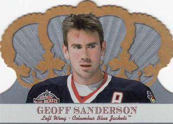 #32 Geoff Sanderson - Columbus Blue Jackets - 2000-01 Pacific Crown Royale Hockey