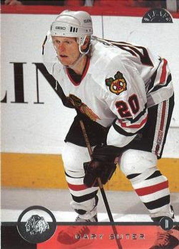 #32 Gary Suter - Chicago Blackhawks - 1996-97 Leaf Hockey