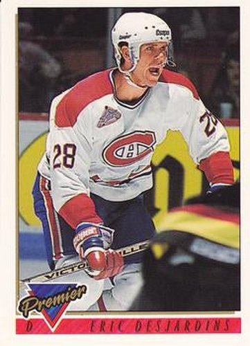 #32 Eric Desjardins - Montreal Canadiens - 1993-94 Topps Premier Hockey