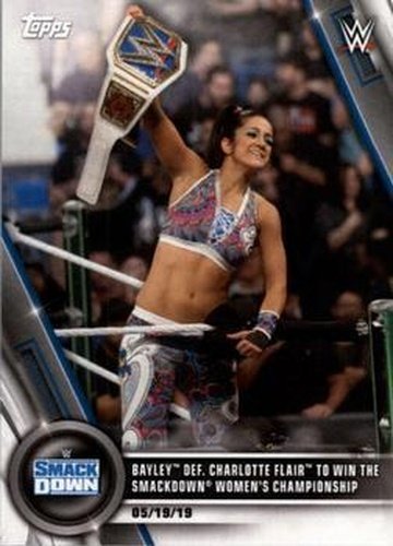 #32 Bayley def. Charlotte Flair to Win the SmackDown Women's Championship - 2020 Topps WWE Women's Division Wrestling