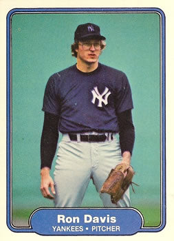 #32 Ron Davis - New York Yankees - 1982 Fleer Baseball