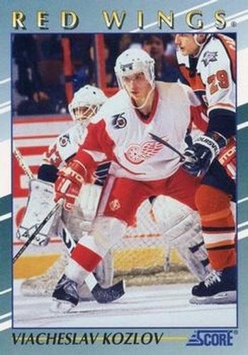 #32 Viacheslav Kozlov - Detroit Red Wings - 1992-93 Score Young Superstars Hockey