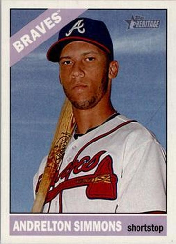 #32 Andrelton Simmons - Atlanta Braves - 2015 Topps Heritage Baseball