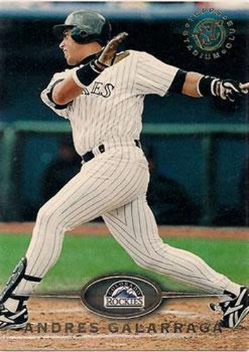 #32 Andres Galarraga - Colorado Rockies - 1995 Stadium Club Baseball