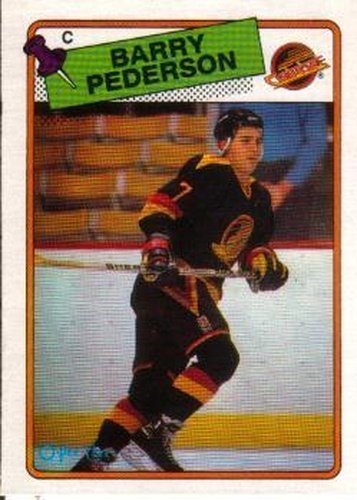 #32 Barry Pederson - Vancouver Canucks - 1988-89 O-Pee-Chee Hockey