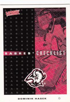 #32 Sabres Checklist - Buffalo Sabres - 1999-00 Upper Deck Victory Hockey