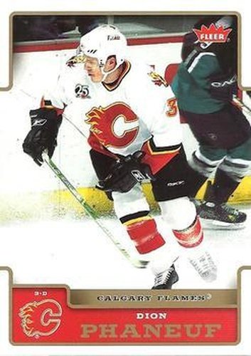 #32 Dion Phaneuf - Calgary Flames - 2006-07 Fleer Hockey