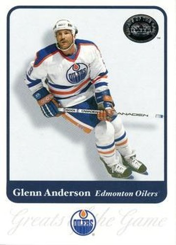 #32 Glenn Anderson - Edmonton Oilers - 2001-02 Fleer Greats of the Game Hockey