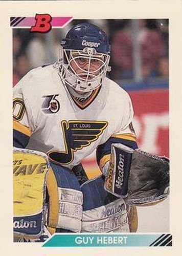 #32 Guy Hebert - St. Louis Blues - 1992-93 Bowman Hockey