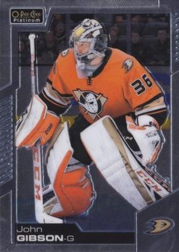 #32 John Gibson - Anaheim Ducks - 2020-21 O-Pee-Chee Platinum Hockey