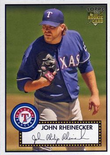 #32 John Rheinecker - Texas Rangers - 2006 Topps 1952 Edition Baseball