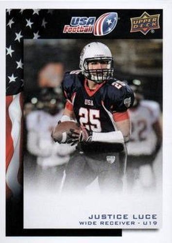 #32 Justice Luce - USA - 2014 Upper Deck USA Football