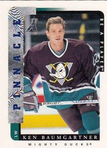 #32 Ken Baumgartner - Anaheim Mighty Ducks - 1996-97 Pinnacle Be a Player Hockey