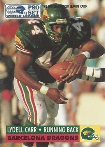 #32 Lydell Carr - Barcelona Dragons - 1991 Pro Set WLAF Football