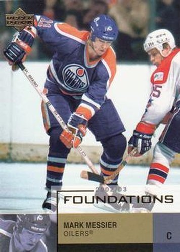 #32 Mark Messier - Edmonton Oilers - 2002-03 Upper Deck Foundations Hockey