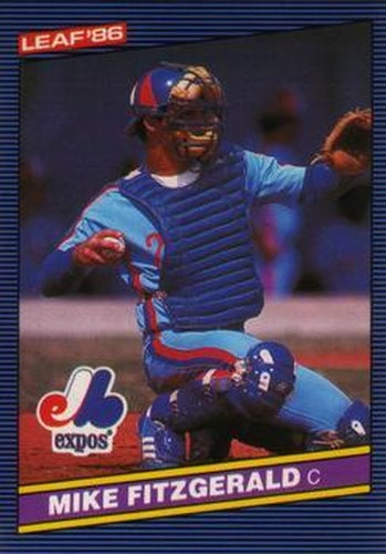 #32 Mike Fitzgerald - Montreal Expos - 1986 Leaf Baseball