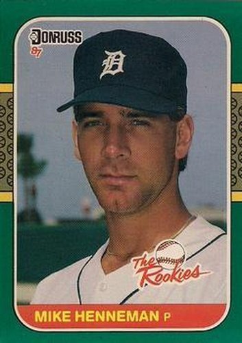 #32 - Mike Henneman - Detroit Tigers - 1987 Donruss The Rookies Baseball