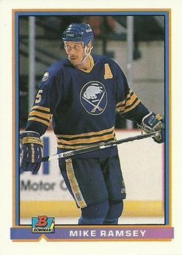 #32 Mike Ramsey - Buffalo Sabres - 1991-92 Bowman Hockey