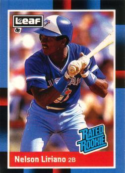 #32 Nelson Liriano - Toronto Blue Jays - 1988 Leaf Baseball