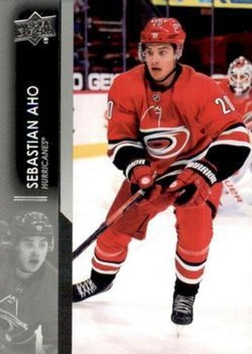 #32 Sebastian Aho - Carolina Hurricanes - 2021-22 Upper Deck Hockey