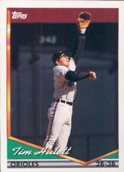 #32 Tim Hulett - Baltimore Orioles - 1994 Topps Baseball