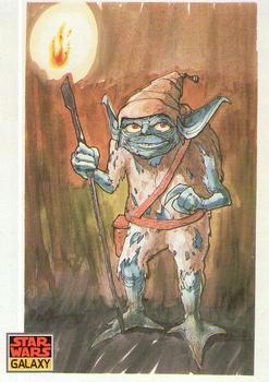 #32 Yoda as Gremlin - 1993 Topps Star Wars Galaxy