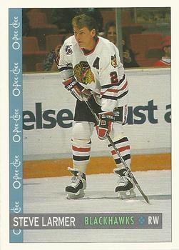 #32 Steve Larmer - Chicago Blackhawks - 1992-93 O-Pee-Chee Hockey